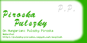 piroska pulszky business card